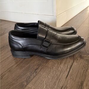 Perry Ellis Men’s Black Dress Shoes Size 10.5 Wide Portfolio Ultra Foam Slip On